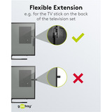 goobay Adattatore flessibile HDMI ad alta velocità Ultra, Cavo Nero/Oro