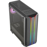 Aerocool Skyline-A-BK-v2 Midi Tower Nero Nero, Midi Tower, PC, Nero, ATX, micro ATX, Mini-ITX, ABS, SPCC, 15,5 cm