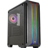Aerocool Skyline-A-BK-v2 Midi Tower Nero, Chassis Tower Nero, Midi Tower, PC, Nero, ATX, micro ATX, Mini-ITX, ABS, SPCC, 15,5 cm