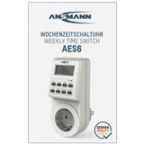 Ansmann Timer settimanale AES6 bianco