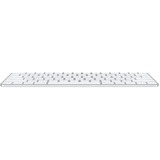 Apple Magic tastiera USB + Bluetooth Inglese US Alluminio, Bianco argento/Bianco, 60%, USB + Bluetooth, Alluminio, Bianco