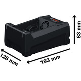 Bosch 1 600 A03 7CH carica batterie, Caricabatterie Nero