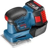 Bosch GSS 18V-10 levigatrice portatile, Levigatrice orbitale blu, Velcro, Batteria, 5 Ah, 18 V, 113 mm, 200 mm