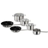 Bosch HEZ9SE060 set di pentole accaio, Nero, Acciaio inossidabile, Ceramica, Induzione, Piastra sigillata, 9,05 kg, 230 x 390 x 590 mm, 10 kg