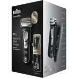 Braun Series 9 Pro 9470cc Rasoio Elettrico Barba, Testina Con Rifinitore ProLift 4+1, PowerCase, Stazione SmartCare 5 In 1, Batteria Da 60 Minuti, Wet Nero/Argento, Testina Con Rifinitore ProLift 4+1, PowerCase, Stazione SmartCare 5 In 1, Batteria Da 60 Minuti, Wet, Rasoio, Active Quattro Head, Nero, Cromo, Carica, Batteria, Ioni di Litio