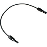  Cavo di prolunga solare 6mm², spina - presa 0,5 metri, 0% Nero
