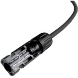  Cavo di prolunga solare 6mm², spina - presa 0,5 metri, 0% Nero