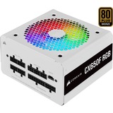 Corsair CX Series CX650F RGB alimentatore per computer 650 W 24-pin ATX ATX Bianco, Alimentatore PC bianco, 650 W, 100 - 240 V, 47 - 63 Hz, 10 - 5 A, 24-pin ATX, PC