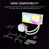 Corsair NAUTILUS 240 RS ARGB Ricondizionato, Raffreddamento ad acqua bianco