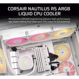 Corsair NAUTILUS 240 RS ARGB Ricondizionato, Raffreddamento ad acqua bianco