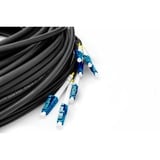 Digitus Cavo breakout universale in fibra ottica, duplex, connettore LC/UPC, singlemode OS2 Nero