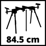 EINHELL 4310615 banchetto per sega per cornici 4 gamba/gambe Nero, Rosso alluminio/Rosso, 100 kg, Metallo, 4 gamba/gambe, Metallo, Nero, Rosso, 12,5 kg