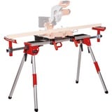 EINHELL 4310615 banchetto per sega per cornici 4 gamba/gambe Nero, Rosso, Base alluminio/Rosso, 100 kg, Metallo, 4 gamba/gambe, Metallo, Nero, Rosso, 12,5 kg