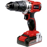 EINHELL Trapano avvitatore a percussione a batteria Power X-Change TE-CD 18/2 Li-i +22, 18Volt, Cordless rosso/Nero