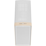 Fractal Design Summit Chalk White TG Clear Tint, Chassis Tower bianco/legno