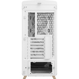 Fractal Design Summit Chalk White TG Clear Tint, Chassis Tower bianco/legno