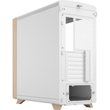 Fractal Design Summit Chalk White TG Clear Tint, Chassis Tower bianco/legno