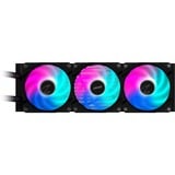 GIGABYTE AORUS WATERFORCE II 360 AIO Raffreddamento a liquido per CPU - 3x ventole ARGB da 120 mm, meccanismo a incastro, DAISY-CHAIN, compatibile con Intel LGA 1851 e AMD AM5, Raffreddamento ad acqua Nero, meccanismo a incastro, DAISY-CHAIN, compatibile con Intel LGA 1851 e AMD AM5, Raffreddatore di liquidi tutto in uno, 12 cm, Nero