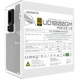 GIGABYTE GP-UD1000GM PG5 ICE, Alimentatore PC bianco