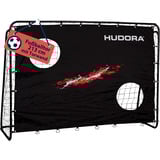 HUDORA Porta da calcio Trainer con parete di tiro, Obiettivo di gioco del calcio Nero