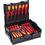 Hazet Set di utensili 150/39 alta tensione, isolato di protezione VDE, 39 pezzi, Set di strumenti rosso/Giallo