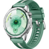 Huawei WATCH GT6, Cassa 46mm in acciaio inossidabile e cinturino verde. Compatibile con iOS e Android. Fino a 21 giorni di autonomia., Smartwatch argento, Cassa 46mm in acciaio inossidabile e cinturino verde. Compatibile con iOS e Android. Fino a 21 giorni di autonomia., 3,73 cm (1.47"), AMOLED, Touch screen, 64 GB, GPS (satellitare), 51 g