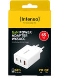 Intenso Power Adapter W65ACC GaN, Caricabatterie bianco