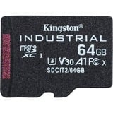 Kingston Industrial 64 GB MicroSDXC UHS-I Classe 10 Nero, 64 GB, MicroSDXC, Classe 10, UHS-I, Class 3 (U3), V30