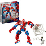 LEGO | Marvel 76308 Mech di Spider-Man Contro Anti-Venom, Action Figure Giocattolo Snodabile con 2 Minifigure per Bambini 6+, Giochi di costruzione Action Figure Giocattolo Snodabile con 2 Minifigure per Bambini 6+, Set da costruzione, 6 anno/i, Plastica, 107 pz, 139 g