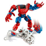 LEGO | Marvel 76308 Mech di Spider-Man Contro Anti-Venom, Action Figure Giocattolo Snodabile con 2 Minifigure per Bambini 6+, Giochi di costruzione Action Figure Giocattolo Snodabile con 2 Minifigure per Bambini 6+, Set da costruzione, 6 anno/i, Plastica, 107 pz, 139 g