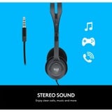 Logitech H111 Auricolare Cablato A Padiglione Ufficio Grigio, Headset grigio, Cablato, Ufficio, 20 - 20000 Hz, 74 g, Auricolare, Grigio