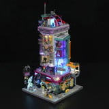 Lumibricks Cyberpunk Neoncity Cyber Couture Galleria, Giochi di costruzione 