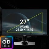 MSI MAG 271QPXDE QD-OLED E2 Monitor PC 67,3 cm (26.5") 2560 x 1440 Pixel Wide Quad HD Nero, Monitor di gioco Nero, 67,3 cm (26.5"), 2560 x 1440 Pixel, Wide Quad HD, QD-OLED, 0,03 ms, Nero
