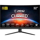 MSI Optix G32CQ4DE 80 cm (31.5") 2560 x 1440 Pixel Wide Quad HD LED Nero, Monitor di gioco Nero, 80 cm (31.5"), 2560 x 1440 Pixel, Wide Quad HD, LED, 1 ms, Nero