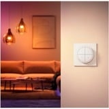 Philips Hue Tap dial switch, Pulsante bianco, Philips Tap dial switch, Wireless, Bianco, Parete, IP20, Plastica, IP20