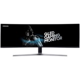 SAMSUNG C49HG90 Monitor Gaming da 49" Curvo, Monitor di gioco Nero, 124,5 cm (49"), 3840 x 1080 Pixel, 4K Ultra HD, QLED, 1 ms, Nero