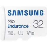 Samsung MicroSD PRO Endurance 32 GB, Scheda di memoria bianco, 32 GB, MicroSDHC, Classe 10, UHS-I, 100 MB/s, 30 MB/s