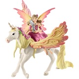 Schleich BAYALA Fata Feya con unicorno Pegaso, Gioco figura Sun Elves, Unicorns & Fairies, 5 anno/i, Multicolore, Plastica