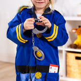 Spin Master MPP RLP PoliceOfficerCstmRlplySet GML Costume in maschera Bambino Unisex Divisa, Gioco di ruolo Costume in maschera, Bambino, Unisex, Divisa, Polizia, Blu, Giallo