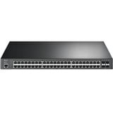 TP-Link Omada SG3452XP switch di rete Gestito L2+ Gigabit Ethernet (10/100/1000) Supporto Power over Ethernet (PoE) 1U Nero, Interruttore Gestito, L2+, Gigabit Ethernet (10/100/1000), Supporto Power over Ethernet (PoE), Montaggio rack, 1U