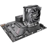 Thermaltake Toughair 310 Processore Refrigeratore 12 cm Nero, Argento, raffreddamento CPU  Refrigeratore, 12 cm, 500 Giri/min, 2000 Giri/min, 23,6 dB, 58,35 pdc/min