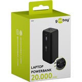 goobay Powerbank per laptop 20.000 mAh con Power Delivery Nero