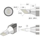 iFixit Punta di saldatura FixHub a forma di coltello 2,5 mm, saldatore argento