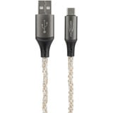 Ansmann Cavo USB-A a USB Tipo-C Nero/trasparente
