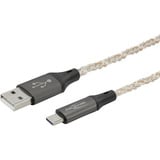 Ansmann Cavo USB-A a USB Tipo-C Nero/trasparente