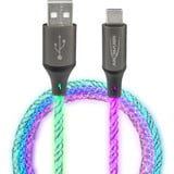 Ansmann Cavo USB-A a USB Tipo-C Nero/trasparente