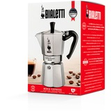 Bialetti Moka Express 9 Tazze argento, Moka, 0,55 L, Alluminio, Nero, Alluminio, 9 tazze, Moka Express