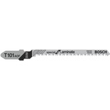 Bosch 2608636432 Lama per seghetto alternativo Bimetallo 3 pz, Lama per sega Lama per seghetto alternativo, Laminato, Parquet, Cloruro di polivinile non plastificato (uPVC), Bimetallo, Grigio, 1,4 mm, 8,3 cm