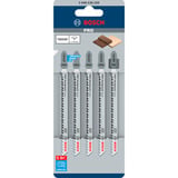 Bosch 2 608 636 229 lama per sega a gattuccio, sega a traforo e sega universale In legno duro, Pannello laminato, Legno dolce, 3 mm