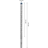 Bosch Expert Punta per martelli SDS plus-7X, Trapano Martello perforatore, Hammer drill bit, 1,2 cm, 265 mm, Cemento, Pietra, 20 cm